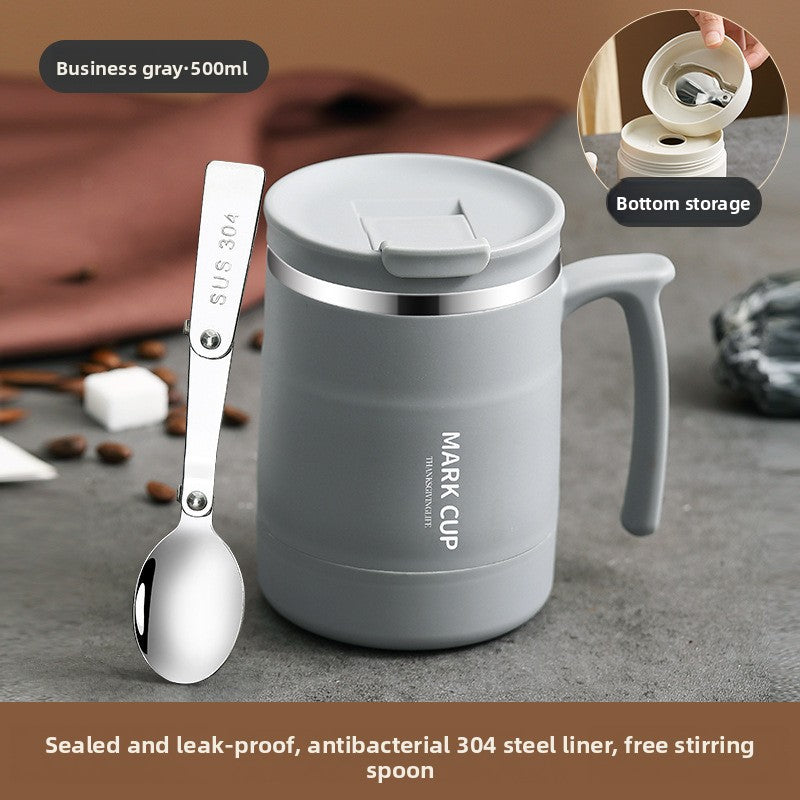 Insulated Travel Mug with Spoon Lid