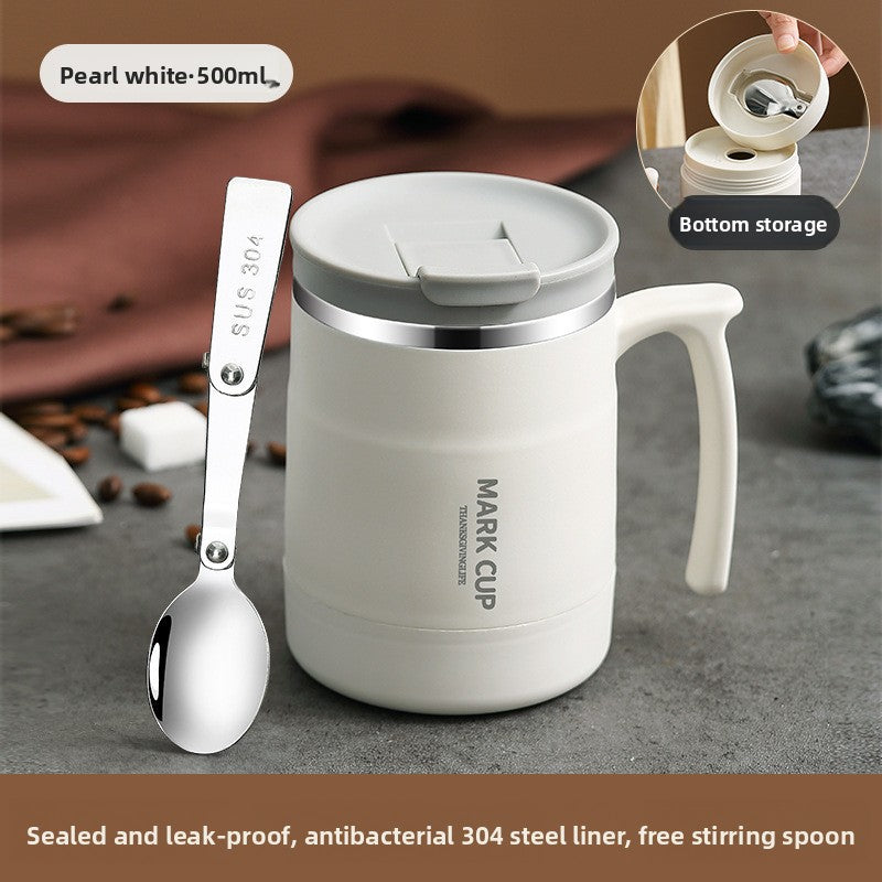 Insulated Travel Mug with Spoon Lid