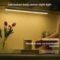 Motion Sensor LED Light - Rechargeable Under-Cabinet & Closet Light, Wireless Stick-On Night Light for Hallway, Wardrobe & Stairs | White or Warm Light