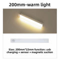 Motion Sensor LED Light - Rechargeable Under-Cabinet & Closet Light, Wireless Stick-On Night Light for Hallway, Wardrobe & Stairs | White or Warm Light