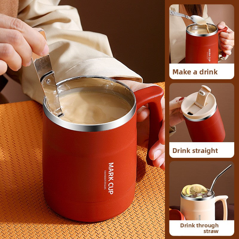 Insulated Travel Mug with Spoon Lid