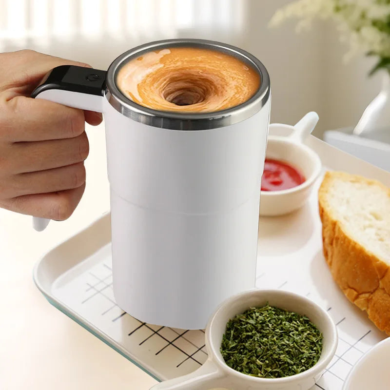 Self-Stirring Magnetic Tumbler