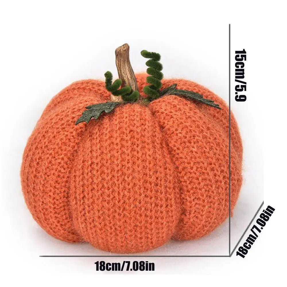 Knitted Pumpkin Decor