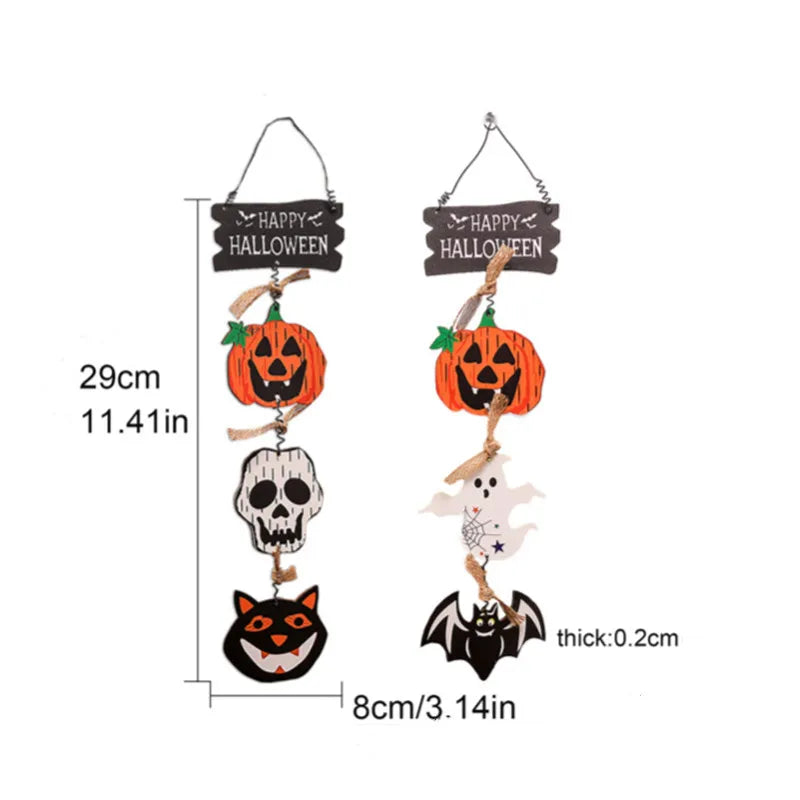 Wooden Halloween Door Hanger