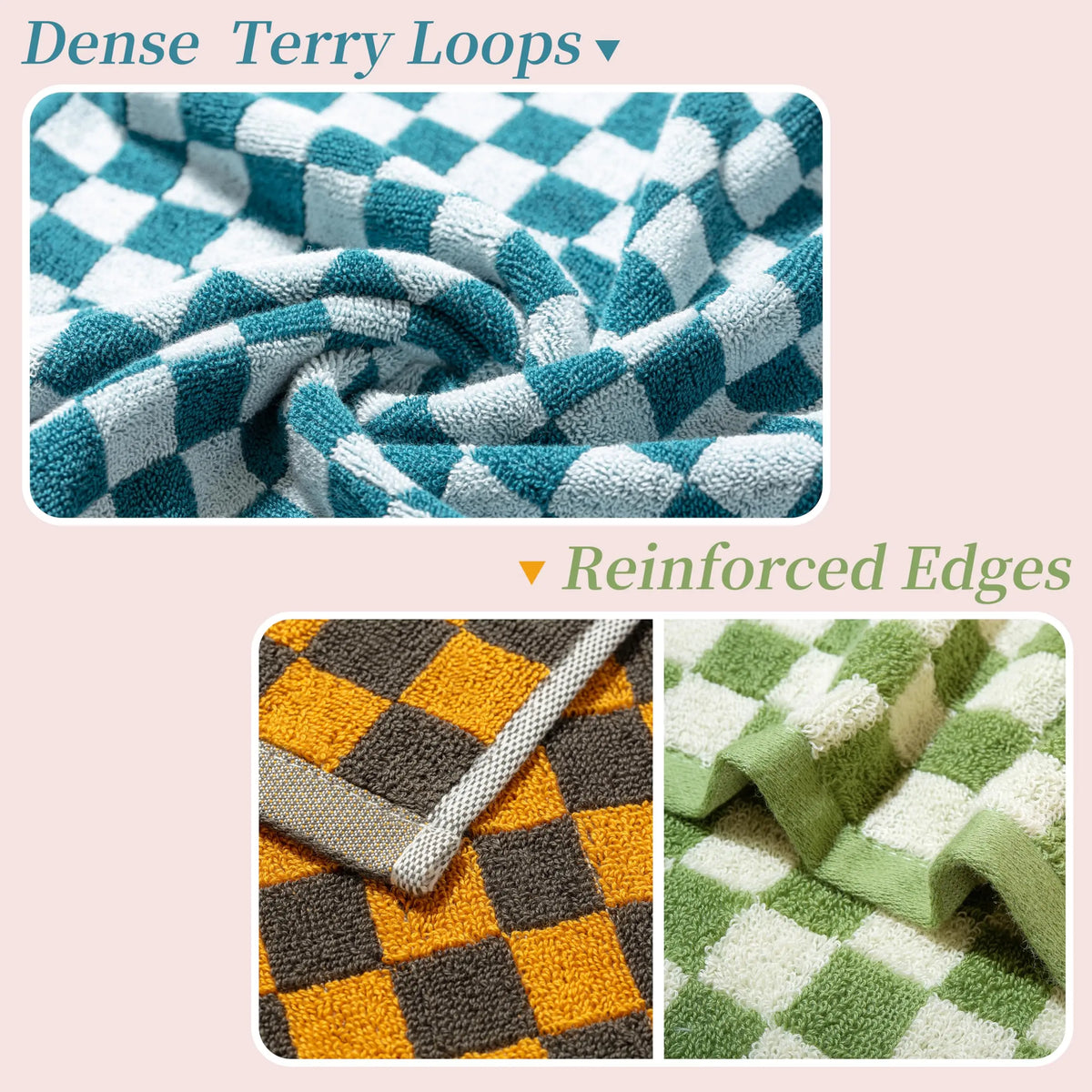 Bathroom Hand Towels 3 Pack