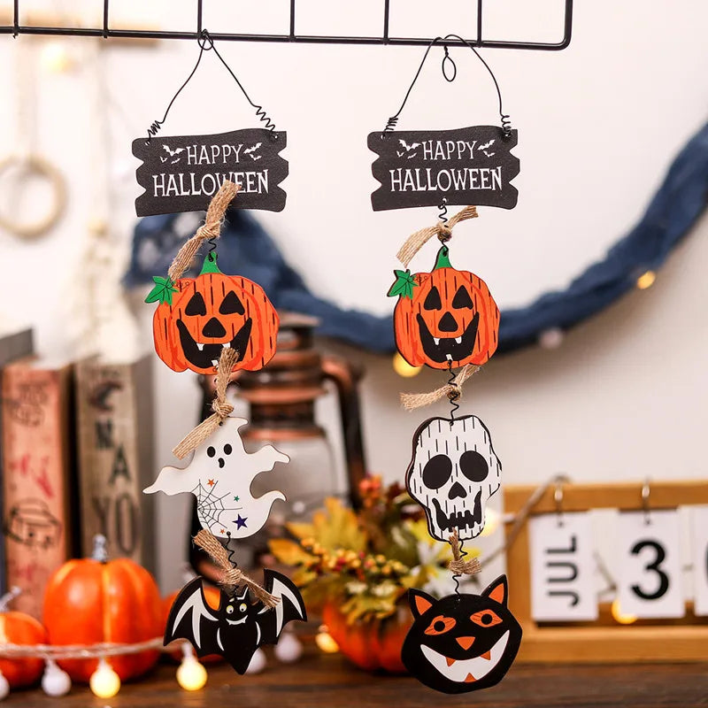 Wooden Halloween Door Hanger