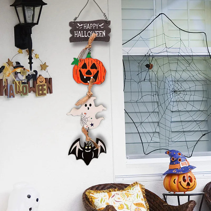 Wooden Halloween Door Hanger
