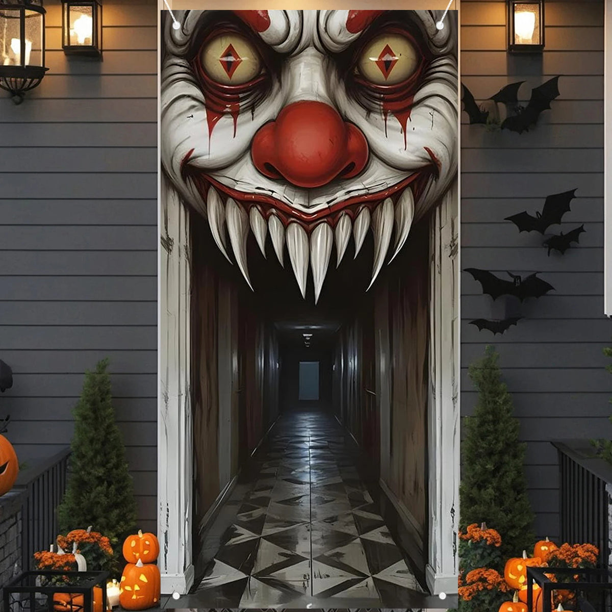 Haunted House Door Cover