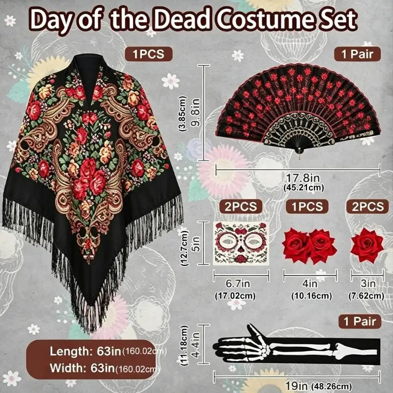 Skeleton Costume Accessory Set