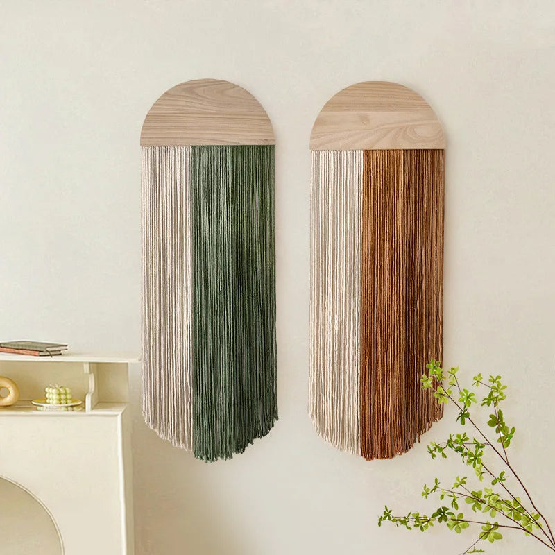 Hand-Woven Tassel Tapestry