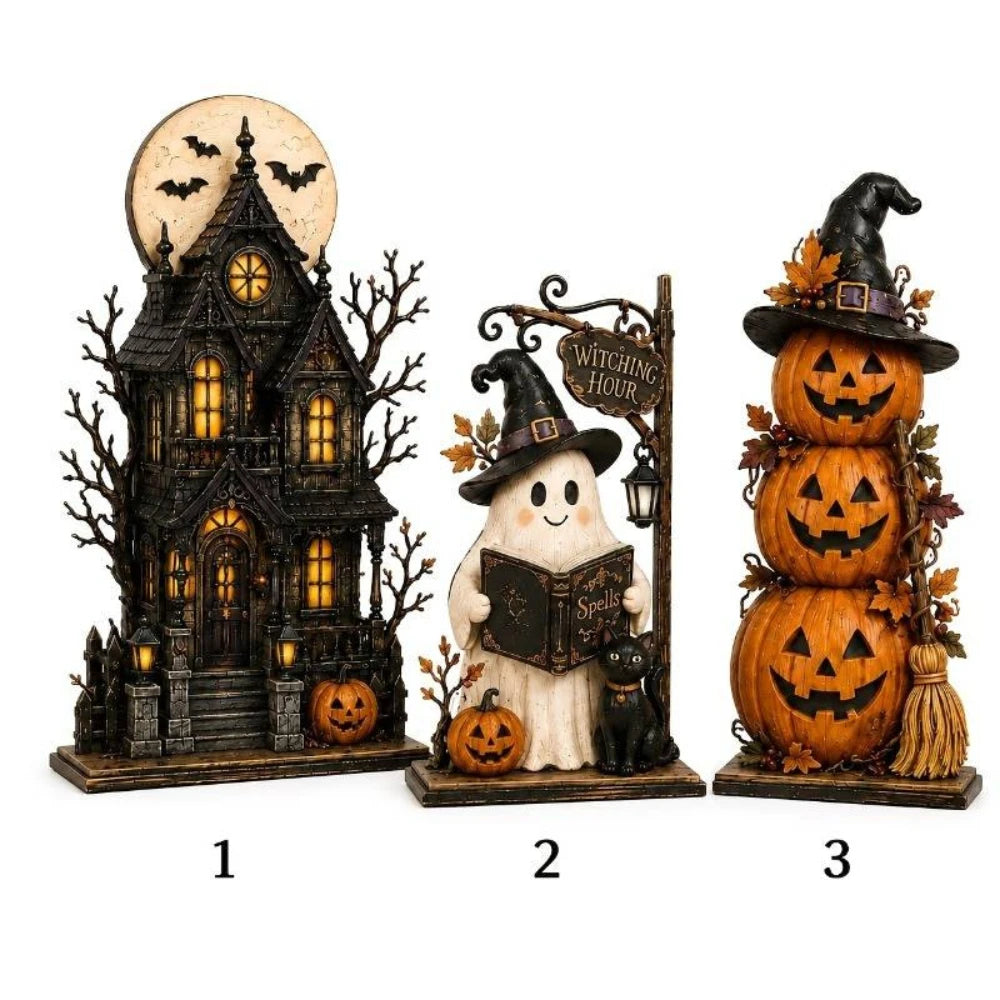Vintage Halloween Shelf Set (3 Pc)