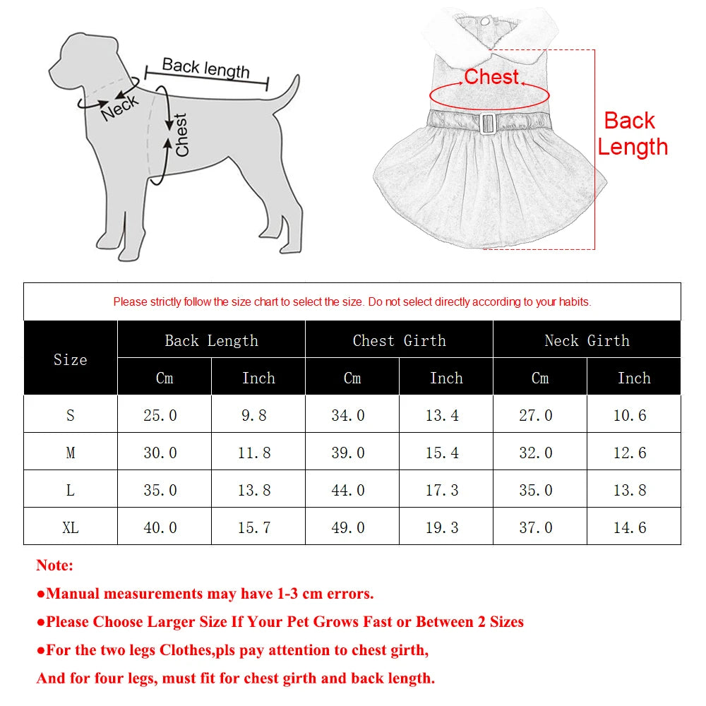 Pet Santa Skirt Costume