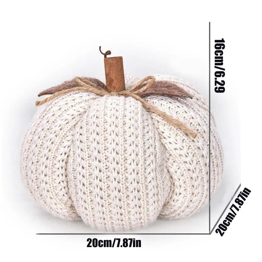 Knitted Pumpkin Decor