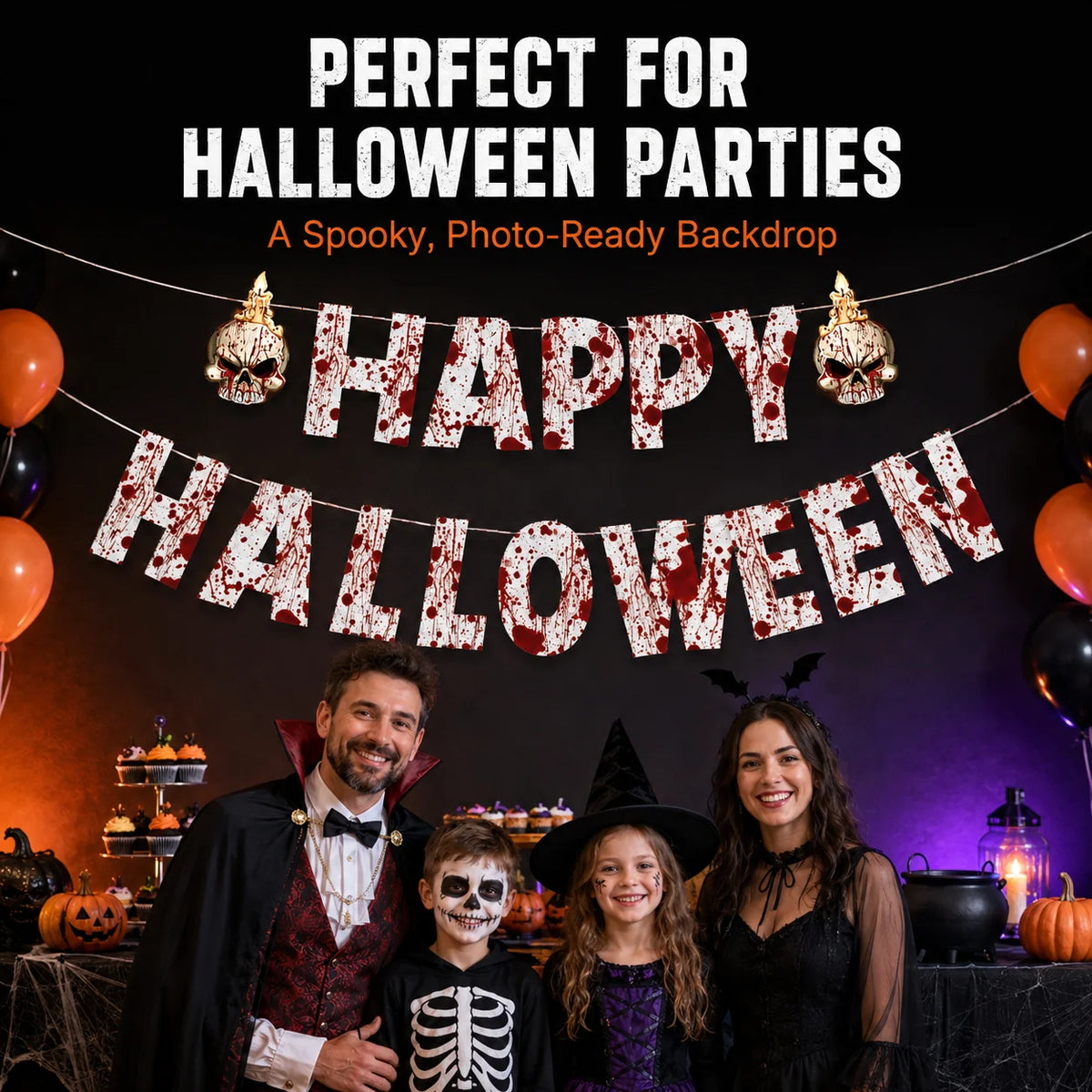 Bloody Happy Halloween Banner