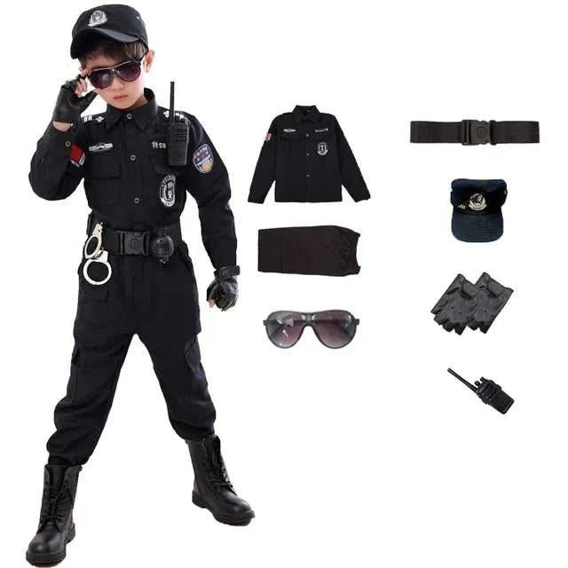 Kids' SWAT Police Costume