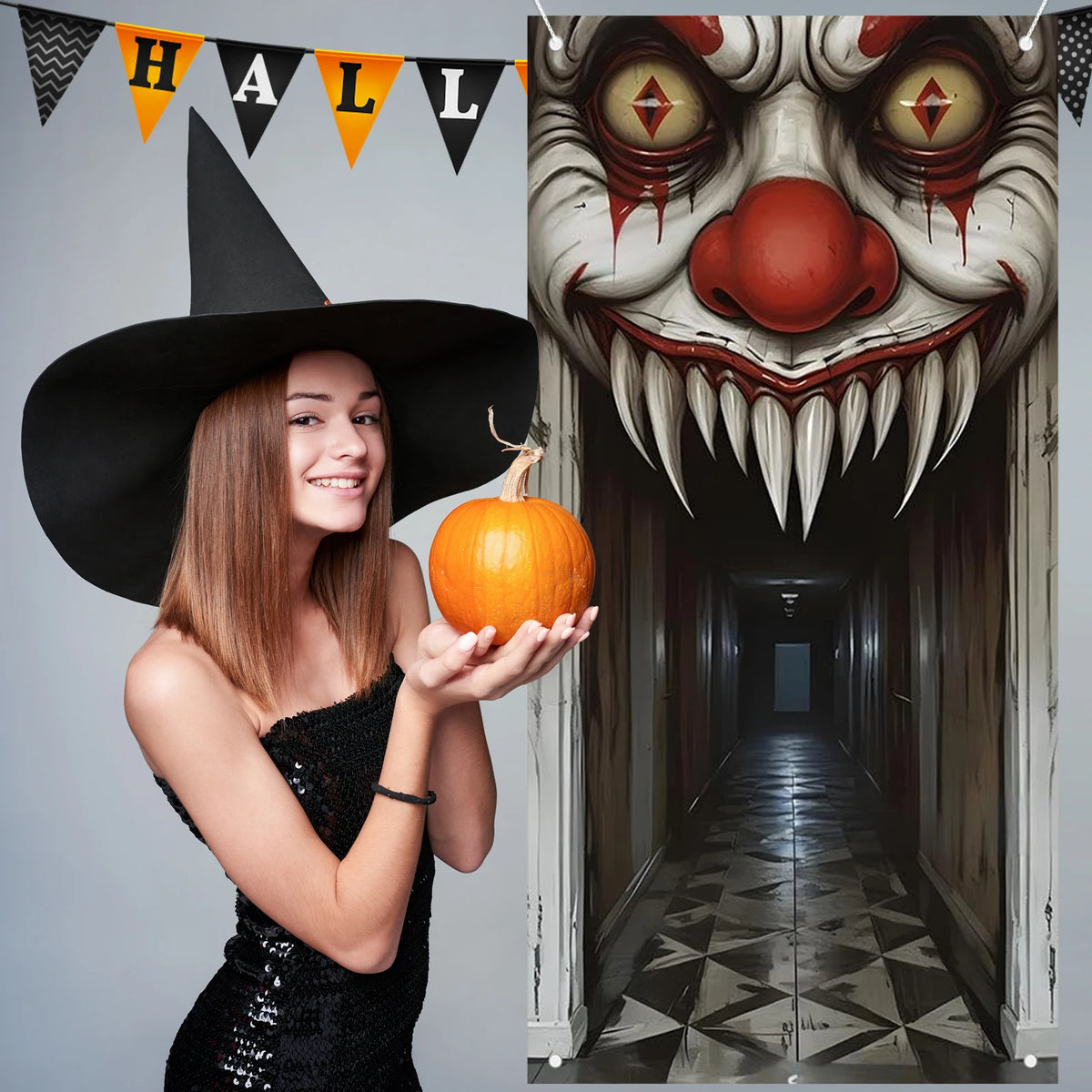 Haunted House Door Cover