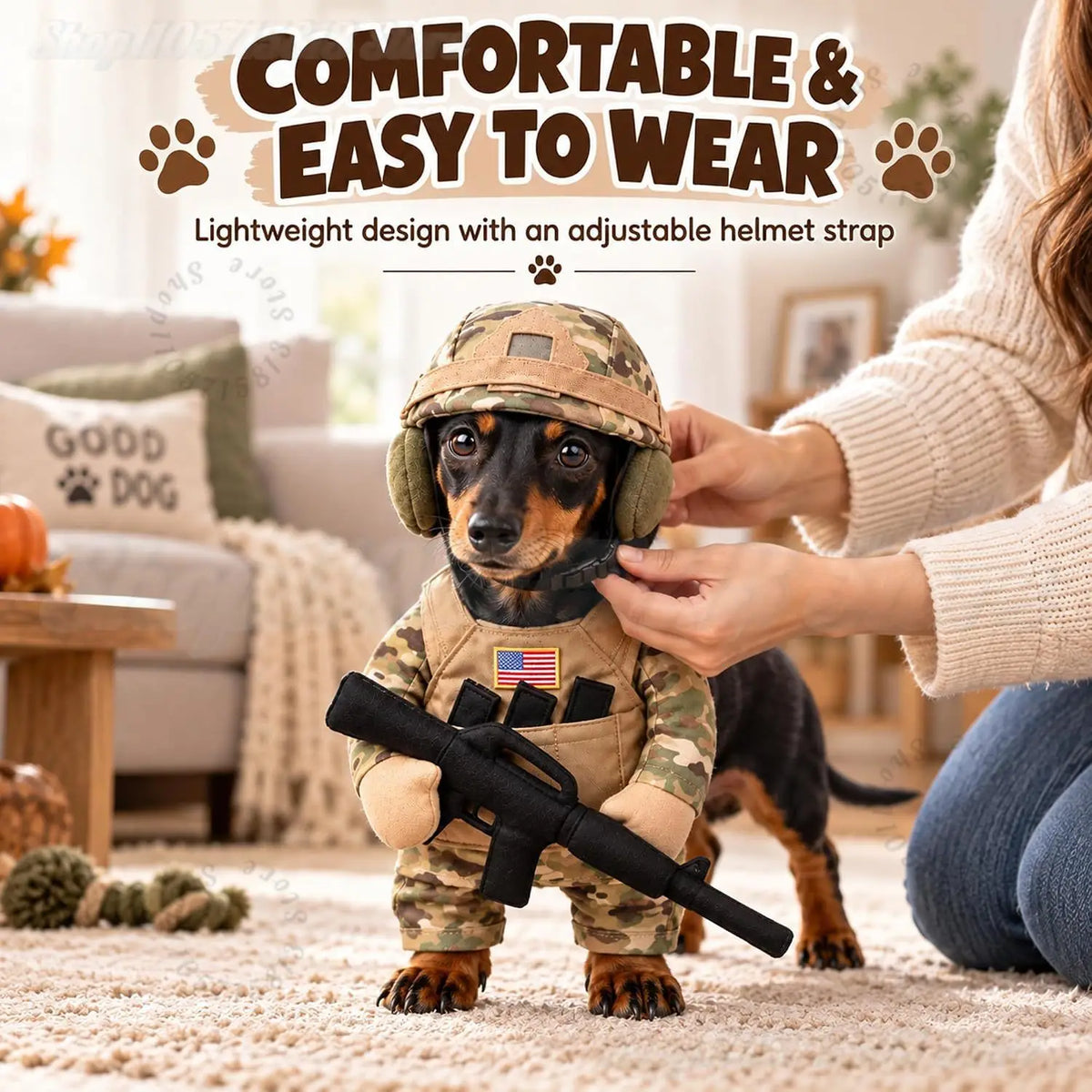 Pet Soldier Costume