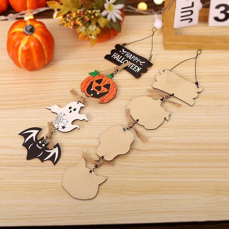 Wooden Halloween Door Hanger