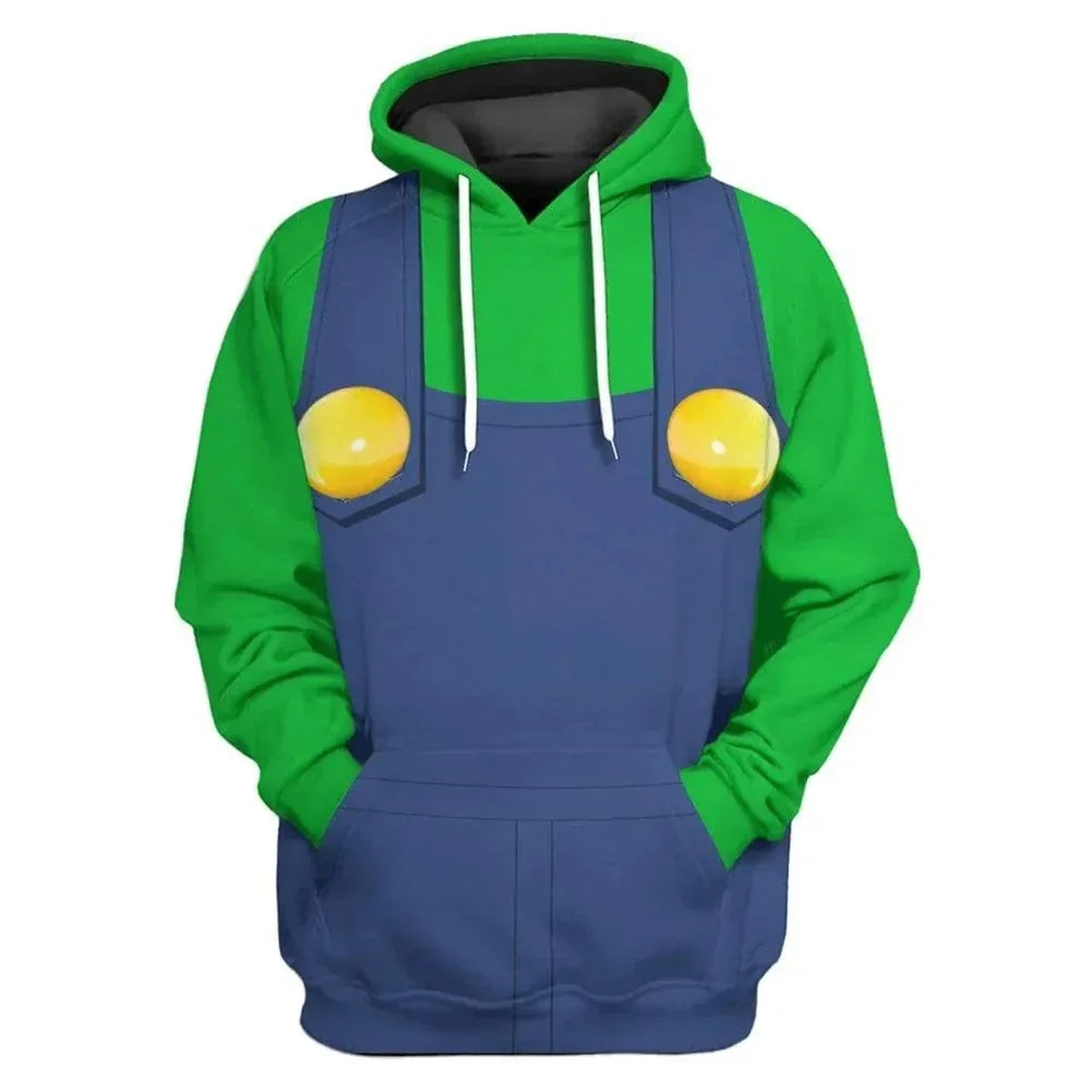 Red, Green & Shell Costume Hoodie