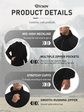 Esdy Men's Outdoor Thin Fleece Jacket