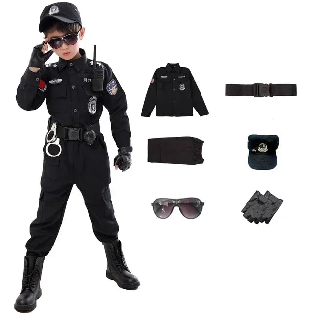 Kids' SWAT Police Costume