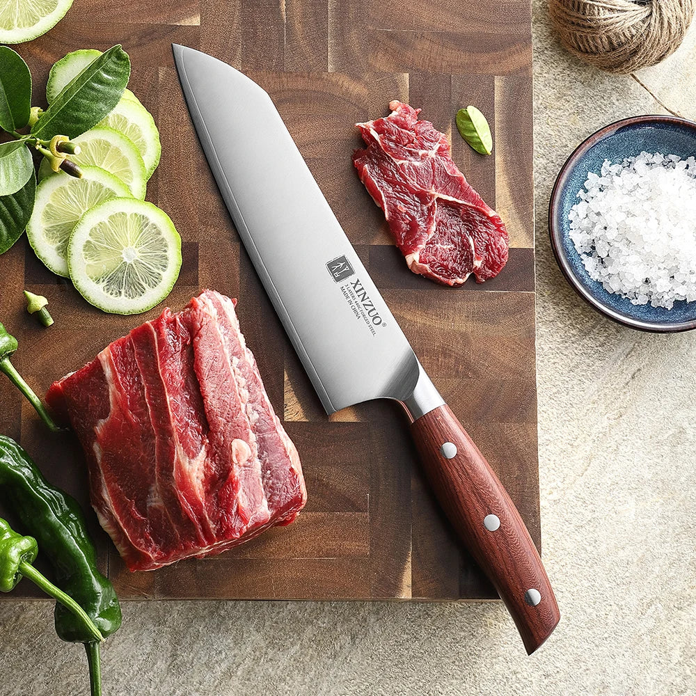 Santoku 7-inch Steel Kitchen Knife
