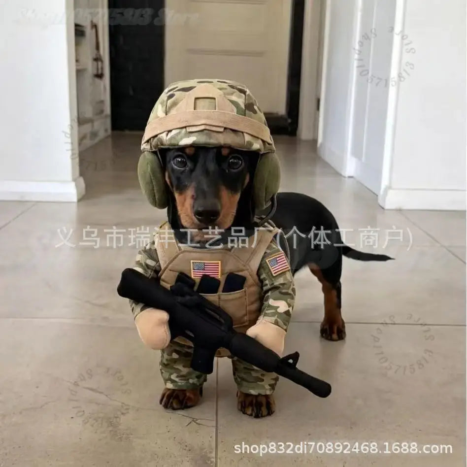 Pet Soldier Costume