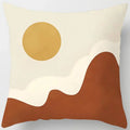 Square Pillowcase with Abstract Designs
