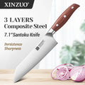 Santoku 7-inch Steel Kitchen Knife