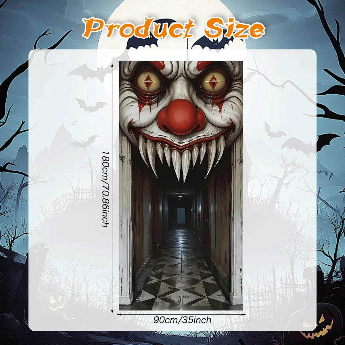 Haunted House Door Cover