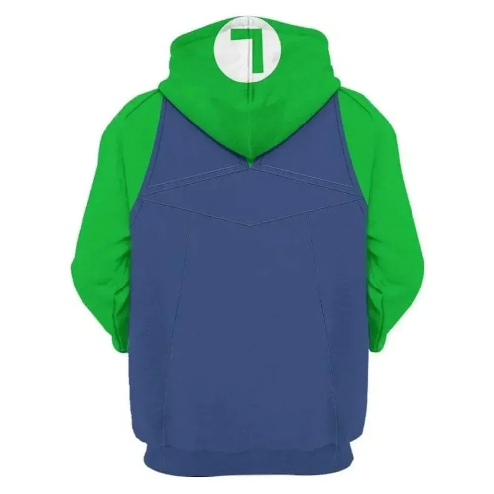 Red, Green & Shell Costume Hoodie