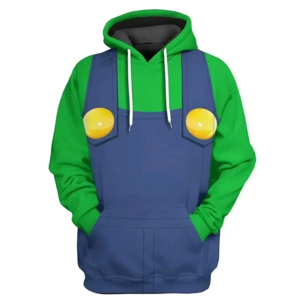 Red, Green & Shell Costume Hoodie