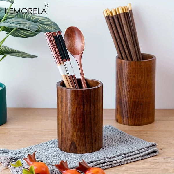 Wooden Kitchen Utensils Holder