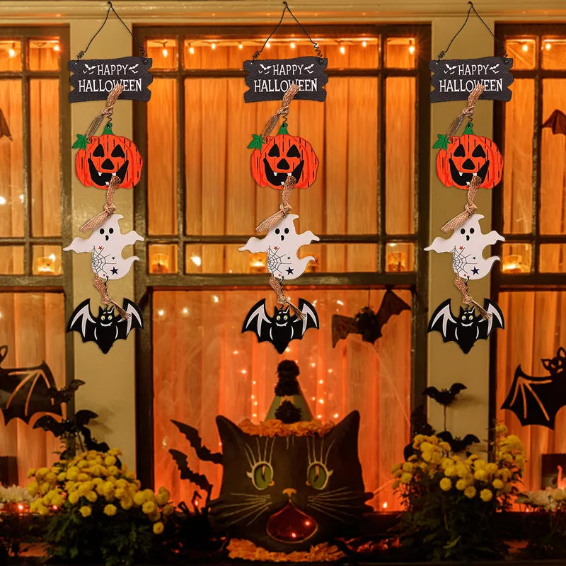Wooden Halloween Door Hanger