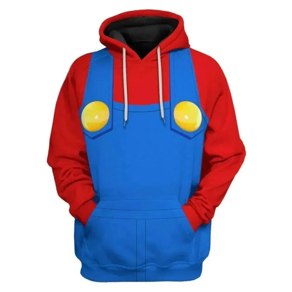 Red, Green & Shell Costume Hoodie