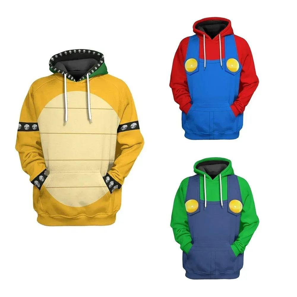 Red, Green & Shell Costume Hoodie
