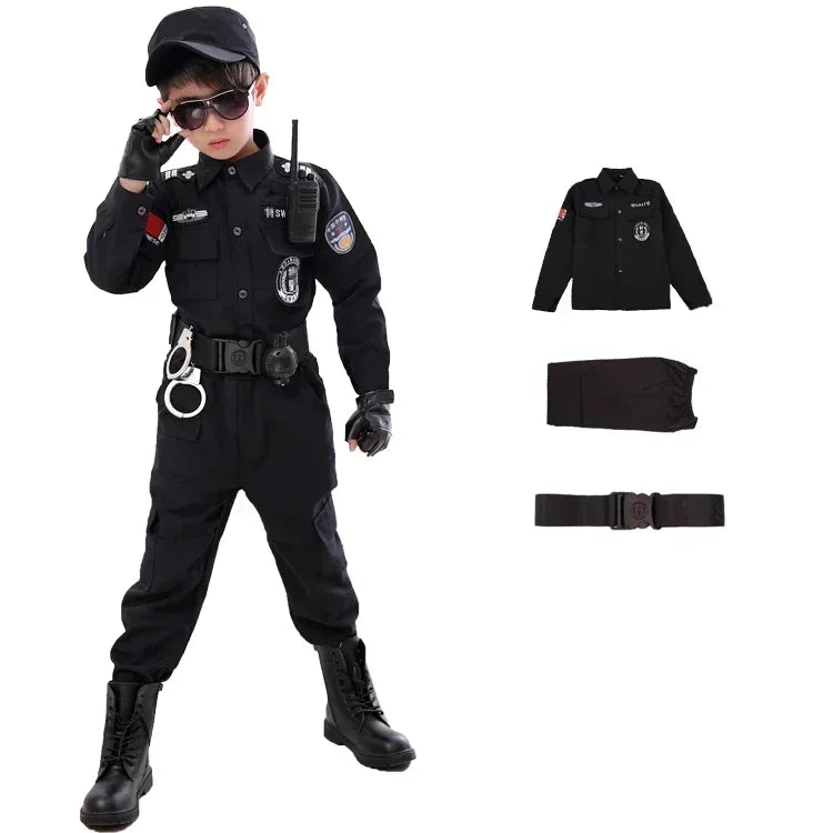 Kids' SWAT Police Costume