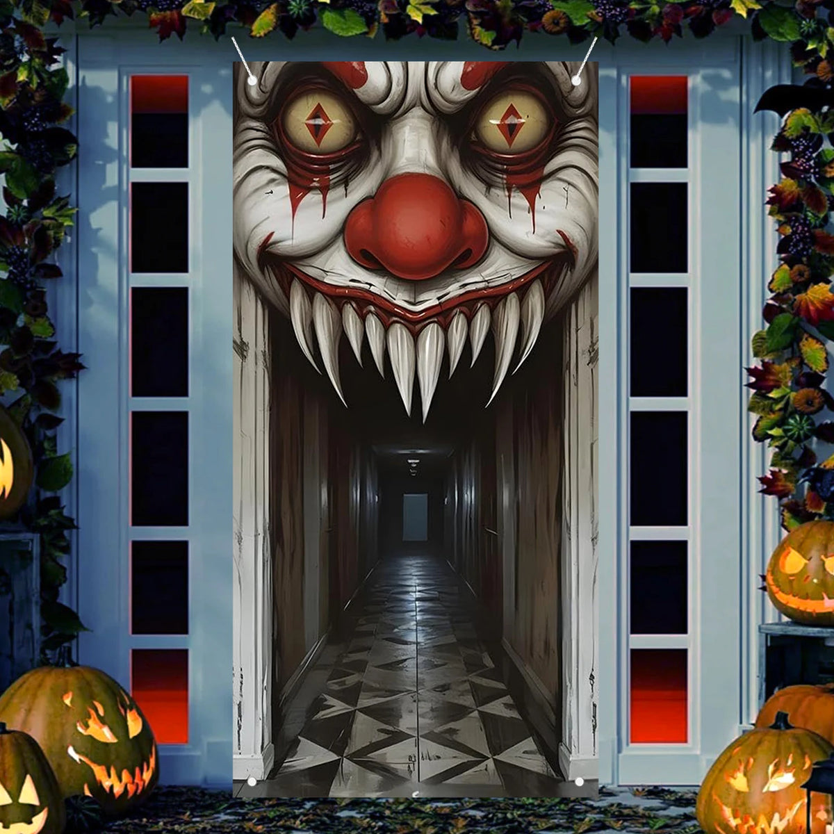 Haunted House Door Cover