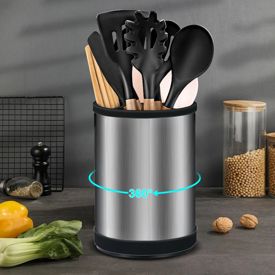 360° Rotating Utensil Holder