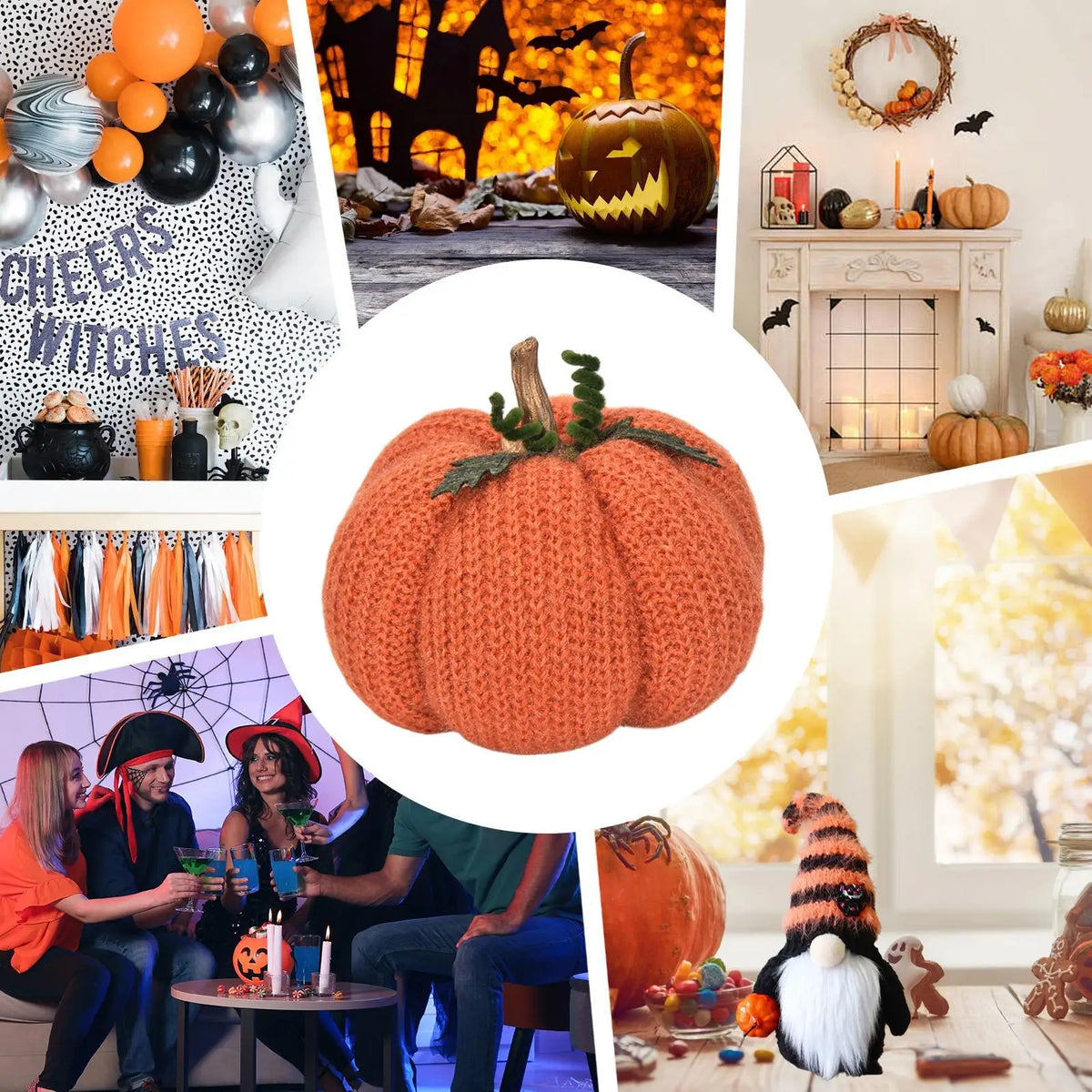 Knitted Pumpkin Decor