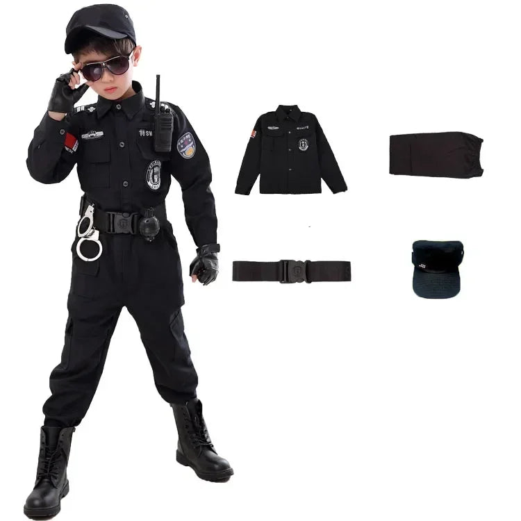 Kids' SWAT Police Costume