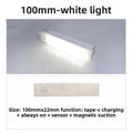 Motion Sensor LED Light - Rechargeable Under-Cabinet & Closet Light, Wireless Stick-On Night Light for Hallway, Wardrobe & Stairs | White or Warm Light