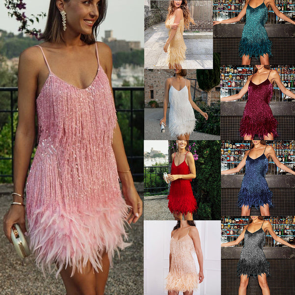 Woman's Tassel Sling Dress